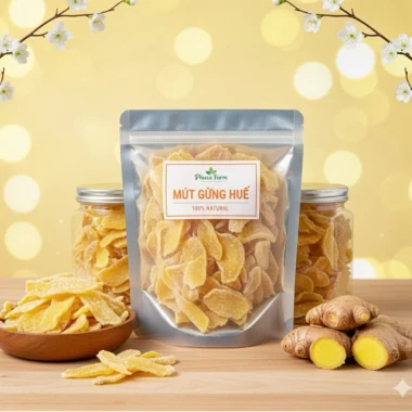 Mứt Gừng Huế 500gr Túi Zip - Giảm Giá Cực Rẻ Chỉ 44899đ Thay 56573đ 2