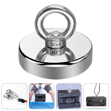 Nam châm cứu hộ siêu mạnh, inox chống gỉ 10