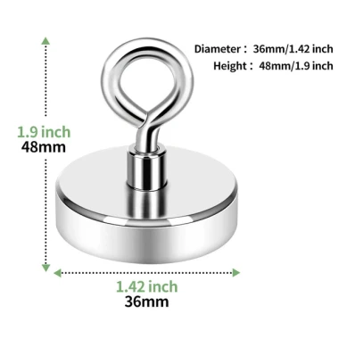 Nam châm cứu hộ siêu mạnh, inox chống gỉ 11