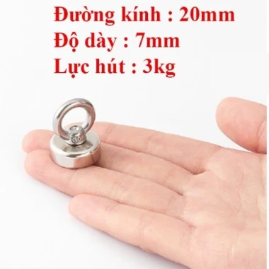Nam châm cứu hộ siêu mạnh, inox chống gỉ 18