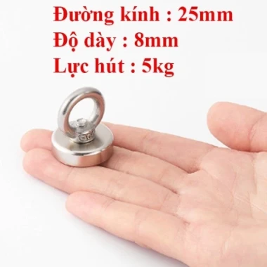 Nam châm cứu hộ siêu mạnh, inox chống gỉ 19