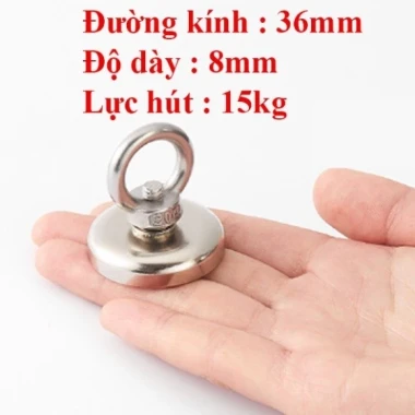 Nam châm cứu hộ siêu mạnh, inox chống gỉ 21