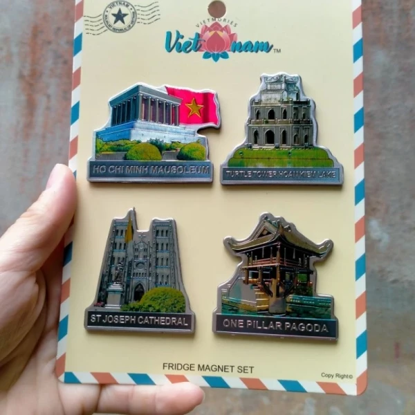 Cách sáng tạo trang trí tủ lạnh với bộ 4 hình nam châm Hà Nội – Ý tưởng quà tặng giá rẻ
