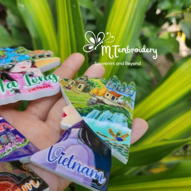 Nam Châm Tủ Lạnh 3D Thiếu Nữ Nón Lá - Quà Tặng Lưu Niệm Hà Nội, Sài Gòn, Hạ Long Giá Rẻ 3