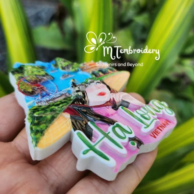 Nam Châm Tủ Lạnh 3D Thiếu Nữ Nón Lá - Quà Tặng Lưu Niệm Hà Nội, Sài Gòn, Hạ Long Giá Rẻ 6