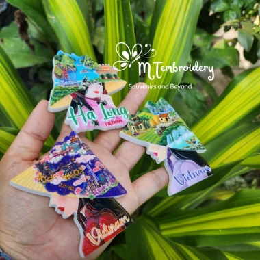 Nam Châm Tủ Lạnh 3D Thiếu Nữ Nón Lá - Quà Tặng Lưu Niệm Hà Nội, Sài Gòn, Hạ Long Giá Rẻ 8