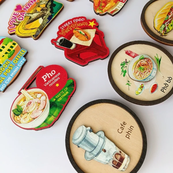 Hình ảnh sản phẩm Nam Châm Tủ Lạnh Handmade Việt Nam - Quà Tặng Lưu Niệm Giá Rẻ 24500đ