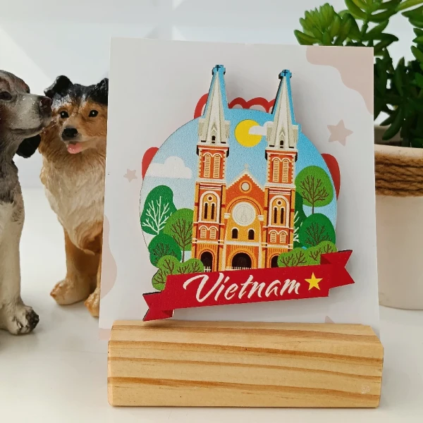 Hình ảnh sản phẩm Nam Châm Tủ Lạnh Handmade Việt Nam - Quà Tặng Lưu Niệm Giá Rẻ 24500đ