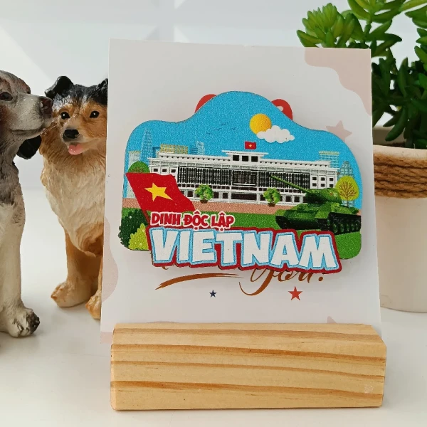 Hình ảnh sản phẩm Nam Châm Tủ Lạnh Handmade Việt Nam - Quà Tặng Lưu Niệm Giá Rẻ 24500đ