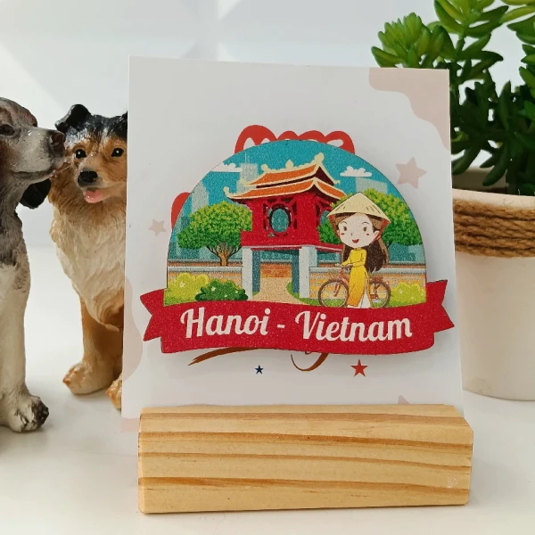 Hình ảnh sản phẩm Nam Châm Tủ Lạnh Handmade Việt Nam - Quà Tặng Lưu Niệm Giá Rẻ 24500đ
