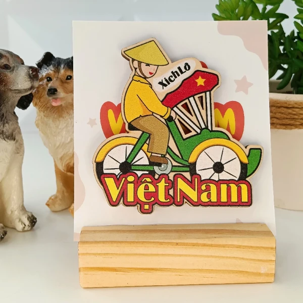 Hình ảnh sản phẩm Nam Châm Tủ Lạnh Handmade Việt Nam - Quà Tặng Lưu Niệm Giá Rẻ 24500đ