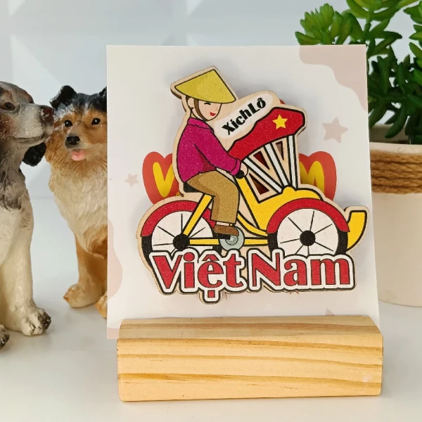 Hình ảnh sản phẩm Nam Châm Tủ Lạnh Handmade Việt Nam - Quà Tặng Lưu Niệm Giá Rẻ 24500đ