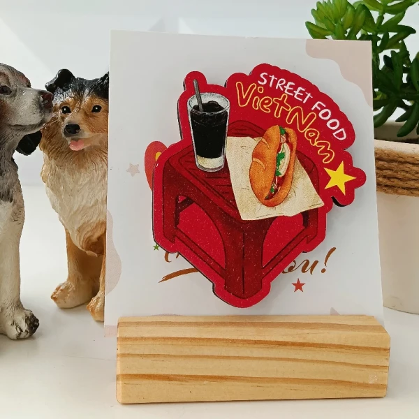 Hình ảnh sản phẩm Nam Châm Tủ Lạnh Handmade Việt Nam - Quà Tặng Lưu Niệm Giá Rẻ 24500đ