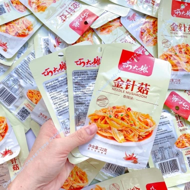 Nấm kim châm sốt cay ăn liền 22g - Giảm giá đến 8.700đ, ngon, tiện lợi, giá rẻ