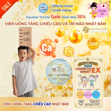 NANO GROWTH HABIT EX DHA Canxi D3 Tăng Chiều Cao Phát Triển Trí Não Cho Bé - Giảm 15% + Xuất Kèm VAT 3