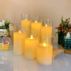 Nến điện tử pin bộ 3 cây trong suốt - Đèn LED hình nến sang trọng, tiết kiệm điện 2
