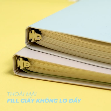 [NEW 2.026]Sổ Còng Classmate Bìa Foam Cứng Cao Cấp Giấy 100GSM, Sổ Binder Thay Giấy Refill Kẻ Ngang/Caro/Dotgrid BC08/09 2