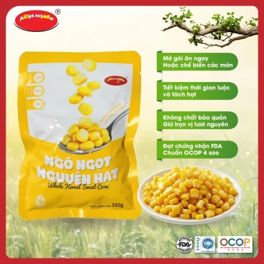 Ngô Ngọt Nguyên Hạt 240g - Giá Chỉ 26000đ - Ăn Ngay hoặc Chế Biến - Món Ngon Tự Nhiên 2