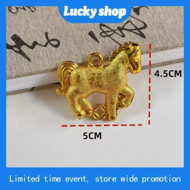 Ngựa Vàng Trang Trí Tết 2.026 - Charm May Mắn Dùng Gói Quà Tết Giá Chỉ 179.285đ 6