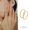 Nhẫn Titan Mạ Vàng 18K MAYEBE LAVEND Đá Phong Cách Hàn Quốc Cặp Nam Nữ Giá 39600Đ 2