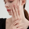 Nhẫn Titan Mạ Vàng 18K MAYEBE LAVEND Đá Phong Cách Hàn Quốc Cặp Nam Nữ Giá 39600Đ 3