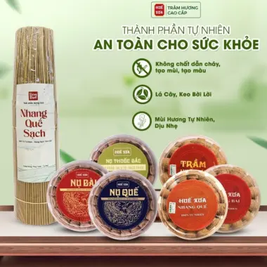 Nhang Nụ Quế Huế Xưa - Xông Nhà, Thiền Yoga, Tăng Vượng Khí chỉ 8000đ/hộp 34 nụ 7 Nhang Nụ Quế Huế Xưa - Xông Nhà, Thiền Yoga, Tăng Vượng Khí chỉ 8000đ/hộp 34 nụ 7