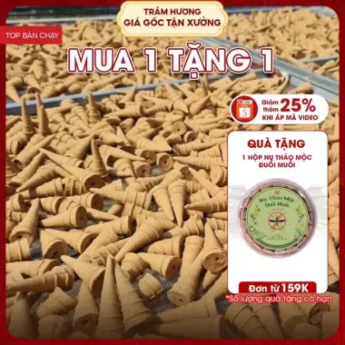 Nhang Nụ Quế Huế Xưa - Xông Nhà, Thiền Yoga, Tăng Vượng Khí chỉ 8000đ/hộp 34 nụ 13 Nhang Nụ Quế Huế Xưa - Xông Nhà, Thiền Yoga, Tăng Vượng Khí chỉ 8000đ/hộp 34 nụ 13