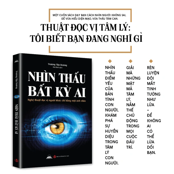 Hình ảnh sản phẩm Nhìn Thấu Bất Kỳ Ai - Sách Đọc Vị Người Chỉ Bằng Ánh Nhìn, Giá ưu đãi 148,000 VND