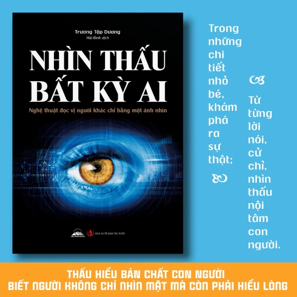 Hình ảnh sản phẩm Nhìn Thấu Bất Kỳ Ai - Sách Đọc Vị Người Chỉ Bằng Ánh Nhìn, Giá ưu đãi 148,000 VND