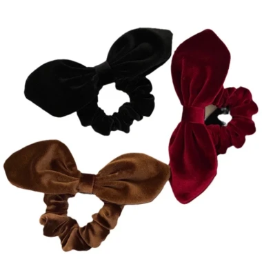 Nhung Nơ Tóc Lớn Dây Ánh Sáng Sang Trọng Nữ - Velour Thu Đông Cao Cấp Giá Rẻ 37303đ 6