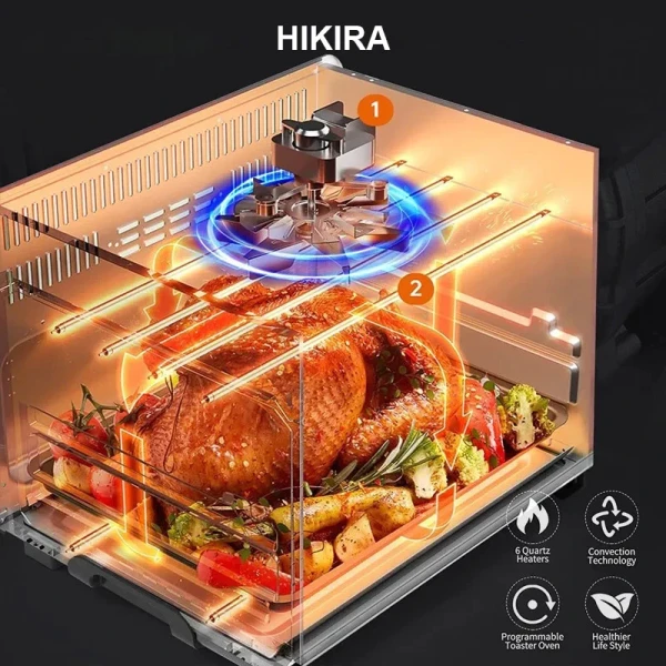 Nồi Chiên Không Dầu HIKIRA 16L 1.350W Đa chức năng, bảo hành 24 tháng, giá chỉ 1,398,999