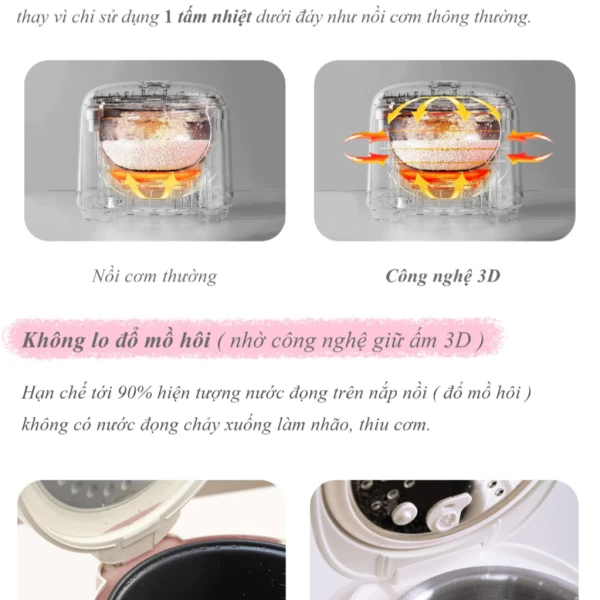 Trải nghiệm nấu cơm nhanh và đồng đều với nồi cơm điện inox ALULU