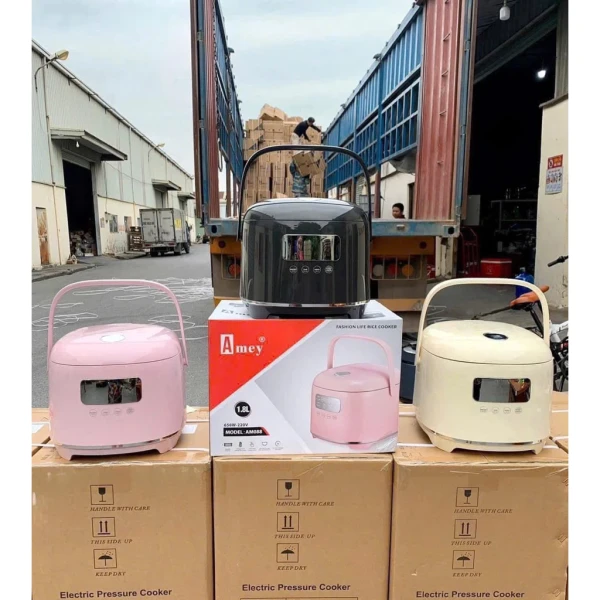 Hình ảnh sản phẩm Nồi cơm điện tử Amey Đức 1.8 lít - Công suất mạnh, chín nhanh, chỉ 1,095,000
