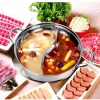 Nồi Lẩu 2 Ngăn Inox Dày Đệm - Dùng Được Bếp Ga, Bếp Từ, Siêu Đa Năng, Giá 148.000