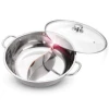 Nồi Lẩu 2 Ngăn Inox Dày Đệm - Dùng Được Bếp Ga, Bếp Từ, Siêu Đa Năng, Giá 148.000 2