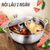 Nồi Lẩu 2 Ngăn Inox Dày Đệm - Dùng Được Bếp Ga, Bếp Từ, Siêu Đa Năng, Giá 148.000 6