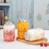 Nước ép trái cây 350‑650ml dùng một lần - chai nhựa vuông trà sữa, giải khát tiện lợi 6