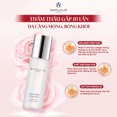 Nước hoa hồng AMPLEUR Luxury White Lotion AO II 120ml cấp ẩm da Nhật Bản chỉ 1,1 triệu 4