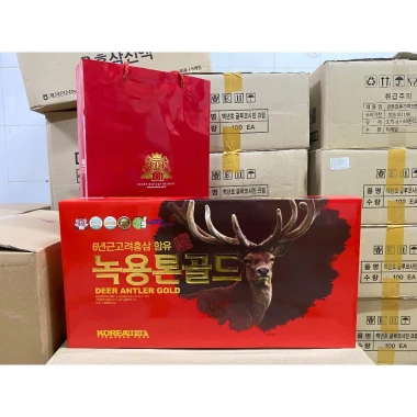 Nước Hồng Sâm Nhung Hươu TaeWoong Deer Antler Gold 1.800ml (60ml x30 gói) giảm còn 500.000 2 Nước Hồng Sâm Nhung Hươu TaeWoong Deer Antler Gold 1.800ml (60ml x30 gói) giảm còn 500.000 2