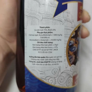Nước mắm Hai Non Cà Ná 32/35 đạm 500ml chai thủy tinh - Giá chỉ 75,000, giảm so với 93,000