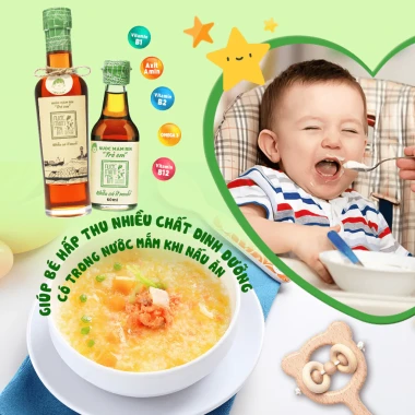 Nước mắm tĩn 42N 60ml cho bé từ 6 tháng - nhiều cá ít muối, giảm giá 35k 6