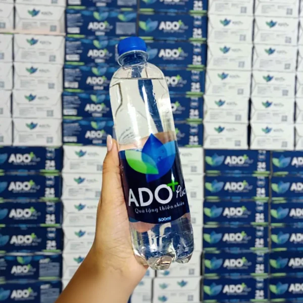 Hình ảnh sản phẩm Nước Suối Chai Nhỏ ADO+ / Chai 220ml / Thùng 24 Chai ( Nước Suối MiNi)