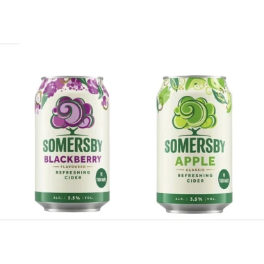 Nước Táo Lên Men Somersby Vị Mâm Xôi 3,5% ABV Lon 320ml - Giá chỉ 35.000, giảm so với 44.800