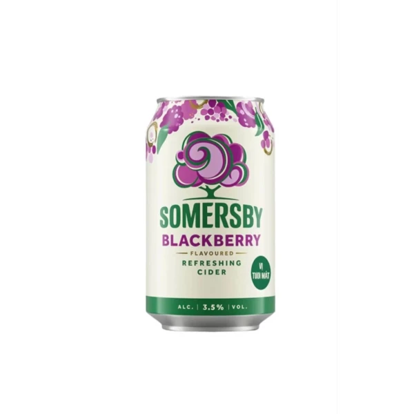 Hình ảnh sản phẩm Nước Táo Lên Men Somersby Vị Mâm Xôi 3,5% ABV Lon 320ml - Giá chỉ 35.000, giảm so với 44.800