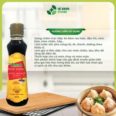 Nước Tương Đông Trùng Hạ Thảo Premium TAM’S 160ml – Chai Thủy Tinh, Lên Men Tự Nhiên, Không 3-MCPD 5