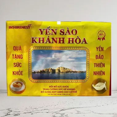 Nước Yến Sào Khánh Hoà 35% Tổ Yến Giảm Giá Còn 180.000đ - Hộp Quà 6 Lọ Cao Cấp InsureNest 7 Nước Yến Sào Khánh Hoà 35% Tổ Yến Giảm Giá Còn 180.000đ - Hộp Quà 6 Lọ Cao Cấp InsureNest 7