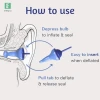 Nút tai bơm hơi sáng tạo, chống ồn thoải mái, tái sử dụng, chịu nước, phù hợp du lịch ngủ