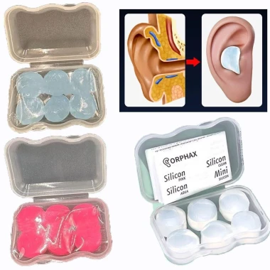 Nút Tai Chống Ồn Silicon - Giảm Tiếng Ồn Hiệu Quả, Ngủ Say, Tắm Không Lo, Unisex, Giá Chỉ 49.032đ 6