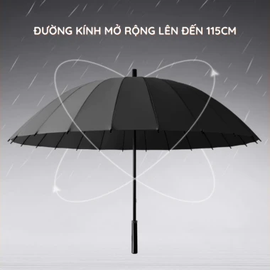 Ô Dù Cỡ Lớn Chống Thấm 115cm KAW Loại 24 Nan Che Mưa Che Nắng Giá Rẻ