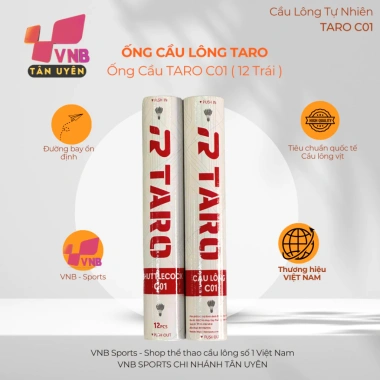 Ống Cầu Lông Taro C01 - VNB Sports, Siêu Bền, Giá Gốc 502.200, Giảm 405.000 VNĐ